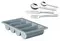 Ramasse couvert  04 Cases 29x52 cm GRIS img